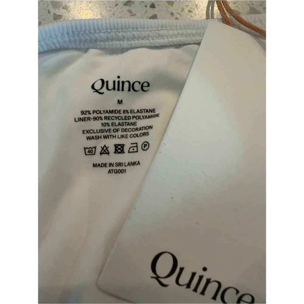 Quince white ribbed
